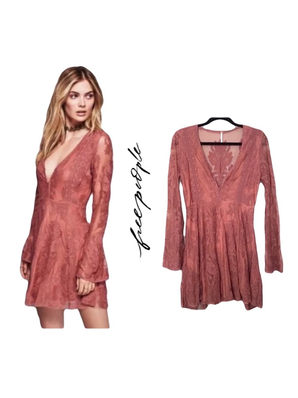 Free People ASO Taylor Swift “Reign Over Me” Dress Sz 0 Dusty Rose/ Pink Nectar